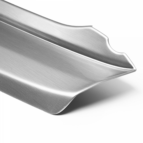 Ladekantenschutz passend für Toyota RAV4 ab BJ. 4.2013-1.2016  passgenau mit Abkantung ABS- Sonderfarbe Aluminium Gebürstet Optik