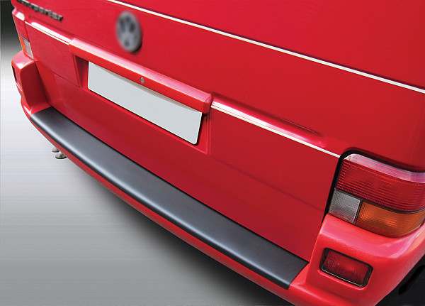 Ladekantenschutz passend für Volkswagen T4 ab BJ. 12.1990-4.2003 Transporter Multivan Caravelle Bus California passgenau mit Abkantung ABS- Farbe schwarz