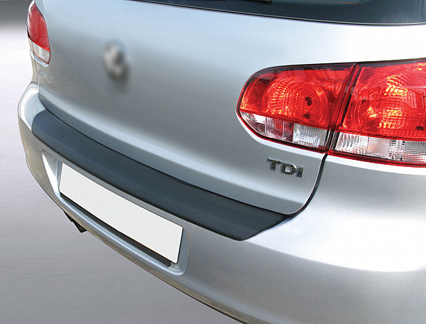 Rear Bumper Protector compatible with Volkswagen Golf VI Hatchback 10.2008-12.2013 6 Rearguard, Tailored Fit Bumper Guard, ABS Plastic- Colour Matte Black