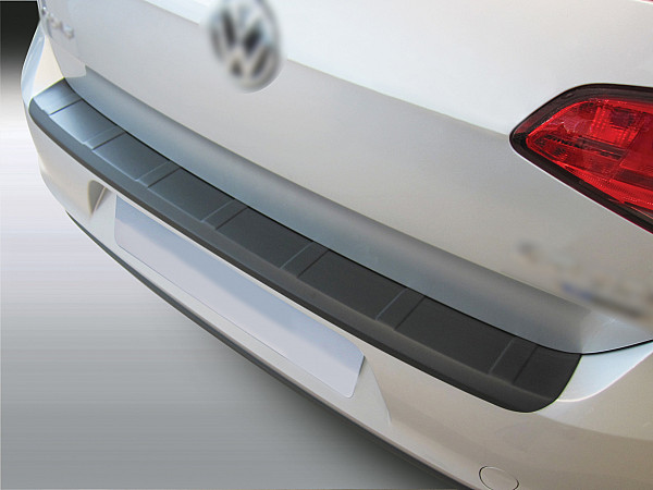 Zaštitna letva stražnjeg branika pogodno za Volkswagen Golf VII Hatchback 11.2012-05.2020 7, također za GTI & R rebrasti dizajn precizno pristajanje s dubokim zaštitnim rubom, ABS plastika- boja crna mat