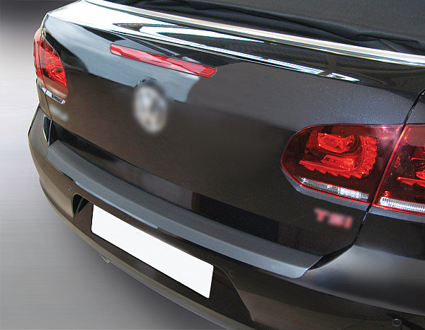 Rear Bumper Protector compatible with Volkswagen Golf VI Cabriolet 06.2011-07.2016 6 Rearguard, Tailored Fit Bumper Guard, ABS Plastic- Colour Matte Black