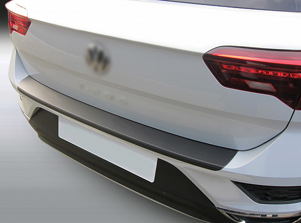 Zaštitna letva stražnjeg branika pogodno za Volkswagen T-Roc 11.2017-> također za R i Cabrio precizno pristajanje s dubokim zaštitnim rubom, ABS plastika- boja crna mat