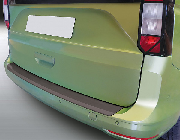 Zaštitna letva stražnjeg branika pogodno za Volkswagen Caddy & Caddy Maxi 11.2020-> s crnim neobojenim branikom precizno pristajanje s dubokim zaštitnim rubom, ABS plastika- boja crna mat
