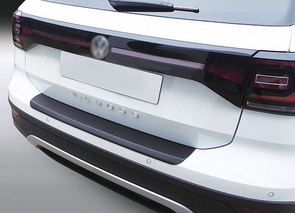 Ladekantenschutz passend für Volkswagen T-Cross ab BJ. 4.2019-10.2023  passgenau mit Abkantung ABS- Farbe schwarz