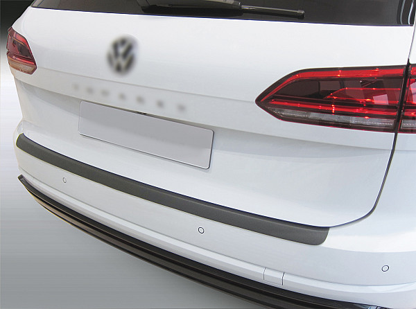 Ladekantenschutz passend für Volkswagen Touareg ab BJ. 5.2018>  passgenau mit Abkantung ABS- Farbe schwarz