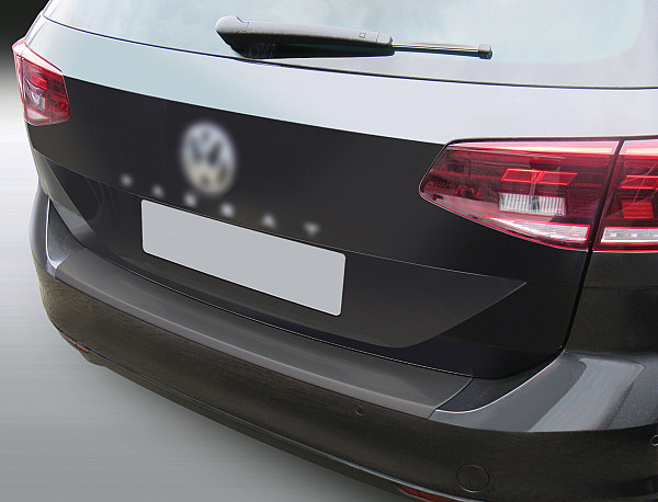Ladekantenschutz passend für Volkswagen Passat Variant Kombi & Alltrack B8 ab BJ. 8.2019-11.2023  passgenau mit Abkantung ABS- Farbe schwarz
