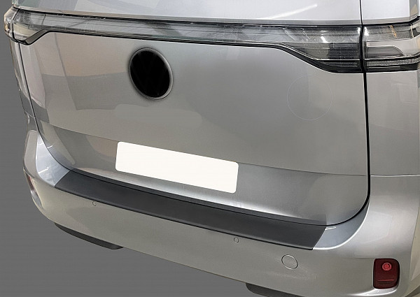 Rear Bumper Protector compatible with Volkswagen ID.Buzz 10.2022->  Rearguard, Tailored Fit Bumper Guard, ABS Plastic- Colour Matte Black