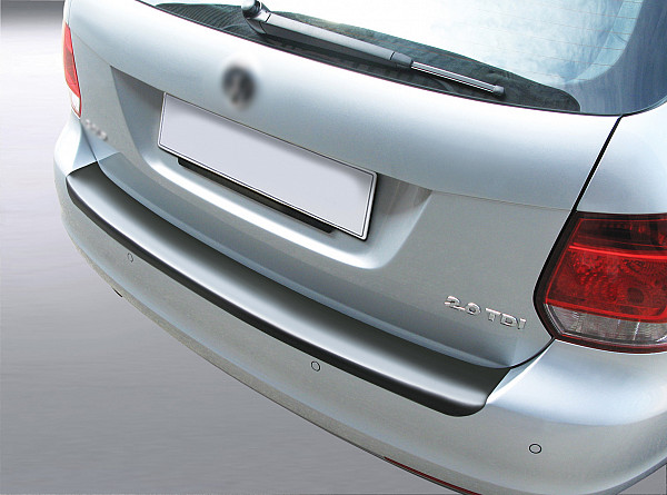 Zaštitna letva stražnjeg branika pogodno za Volkswagen Golf VI Variant Karavan 09.2009-04.2013 6 precizno pristajanje s dubokim zaštitnim rubom, ABS plastika- boja crna mat