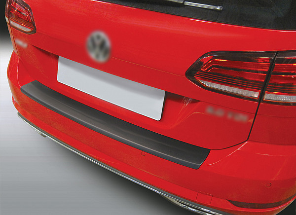 Zaščitna letvica zadnjega odbijača kompatibilna za Volkswagen Golf 7.5 Variant & Alltrack Karavan VII 01.2017-04.2020 tudi za GTI & R, ni za Alltrack zaščita nakladalnega roba z globokim zaščitnim robom, ABS plastika- barva črna mat