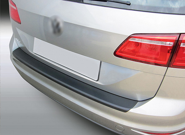Rear Bumper Protector compatible with Volkswagen Golf VII Sportsvan 03.2014-07.2020 7 Rearguard, Tailored Fit Bumper Guard, ABS Plastic- Colour Matte Black