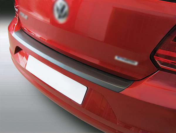 Ladekantenschutz passend für Volkswagen Polo ab BJ. 7.2014-9.2017 nicht für GT & R passgenau mit Abkantung ABS- Farbe schwarz