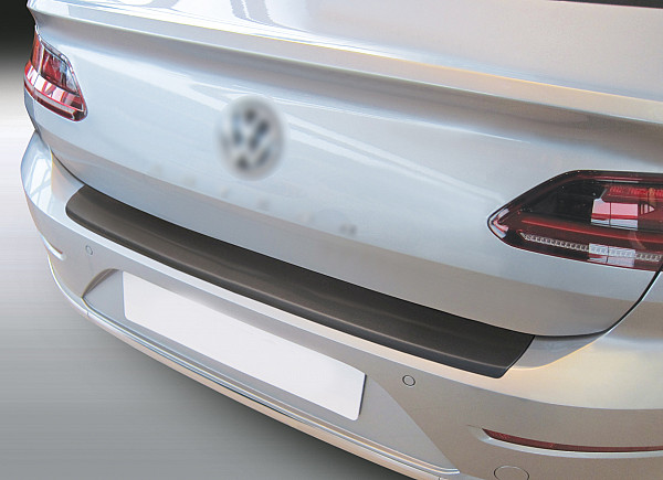 Ladekantenschutz passend für Volkswagen Arteon Limousine & Shooting Brake ab BJ. 6.2017> nicht für R/R Line passgenau mit Abkantung ABS- Farbe schwarz