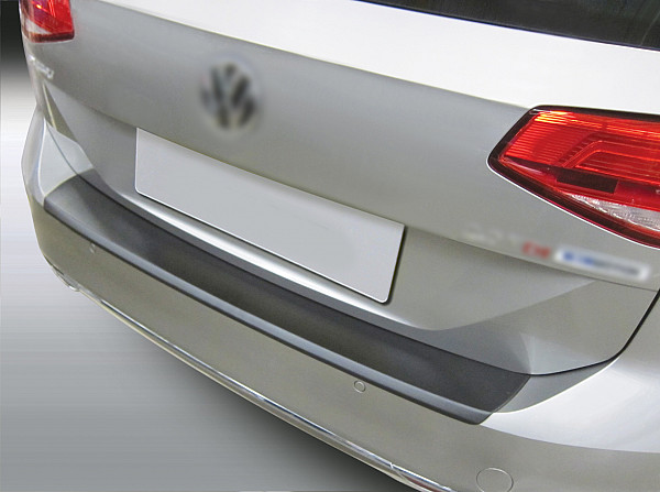 Ladekantenschutz passend für Volkswagen Passat Variant B8 Kombi ab BJ. 11.2014-8.2019 auch für Alltrack passgenau mit Abkantung ABS- Farbe schwarz
