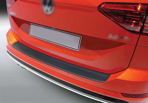 Ladekantenschutz passend für Volkswagen Touran ab BJ. 9.2015>  passgenau mit Abkantung ABS- Farbe schwarz