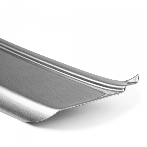 Ladekantenschutz passend für Volkswagen Passat B6 Limousine  ab BJ. 3.2005-10.2010  passgenau mit Abkantung ABS- Sonderfarbe Aluminium Gebürstet Optik