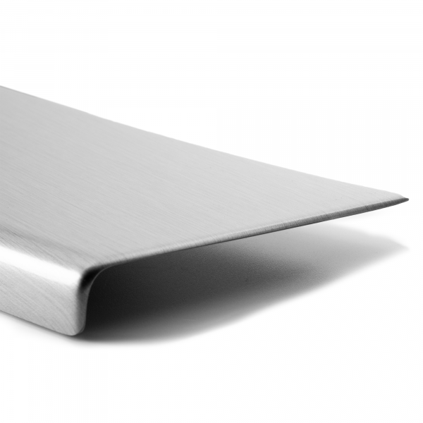 Rear Bumper Protector compatible with Volkswagen Crafter 04.2017->  Rearguard, Tailored Fit Bumper Guard, ABS Plastic- Special Colour Brushed Aluminum Look