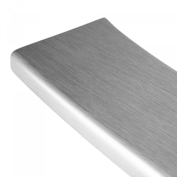 Rear Bumper Protector compatible with Volkswagen Crafter 04.2017->  Rearguard, Tailored Fit Bumper Guard, ABS Plastic- Special Colour Brushed Aluminum Look
