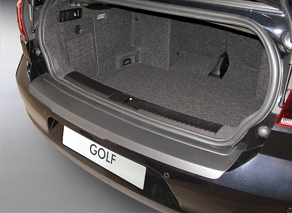 Rear Bumper Protector compatible with Volkswagen Golf VI Cabriolet 06.2011-07.2016 6 Rearguard, Tailored Fit Bumper Guard, ABS Plastic- Colour Matte Black