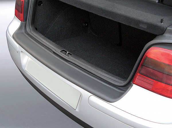 Rear Bumper Protector compatible with Volkswagen Golf IV Hatchback 08.1997-08.2004 4 Rearguard, Tailored Fit Bumper Guard, ABS Plastic- Special Colour Brushed Aluminum Look