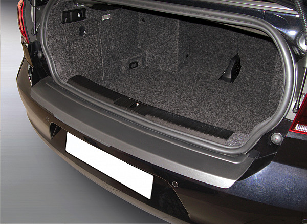 Rear Bumper Protector compatible with Volkswagen Golf VI Cabriolet  06.2011-07.2016 6 Rearguard, Tailored Fit Bumper Guard, ABS Plastic- Special Colour Brushed Aluminum Look