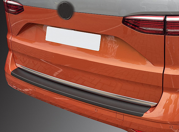 Rear Bumper Protector compatible with Volkswagen Multivan T7  11.2021->  Rearguard, Tailored Fit Bumper Guard, ABS Plastic- Colour Matte Black