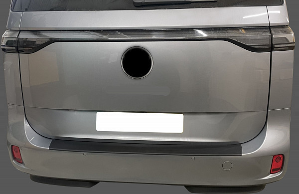 Rear Bumper Protector compatible with Volkswagen ID.Buzz 10.2022->  Rearguard, Tailored Fit Bumper Guard, ABS Plastic- Colour Matte Black