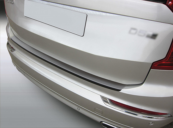 Zaštitna letva stražnjeg branika pogodno za Volvo XC90 02.2015->  precizno pristajanje s dubokim zaštitnim rubom, ABS plastika- posebna boja izgled brušeni aluminij