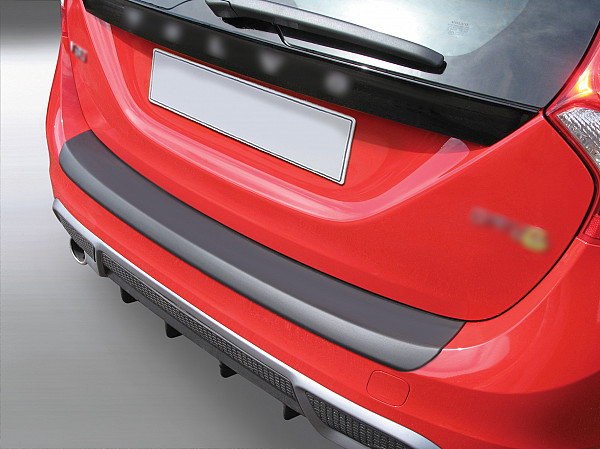 Zaštitna letva stražnjeg branika pogodno za Volvo V60 & V60 Cross Country 12.2010-05.2018  precizno pristajanje s dubokim zaštitnim rubom, ABS plastika- boja crna mat