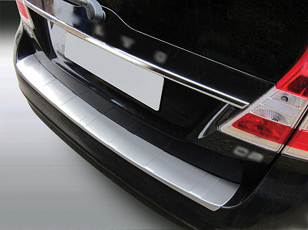 Zaščitna letvica zadnjega odbijača kompatibilna za Volvo V70 06.2013-04.2016 ni za XC70 zaščita nakladalnega roba z globokim zaščitnim robom, ABS plastika- posebna barva videz brušen aluminij