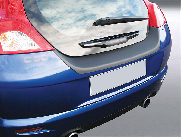 Ladekantenschutz passend für Volvo C30 ab BJ. 12.2006-12.2012  passgenau mit Abkantung ABS- Farbe schwarz