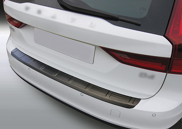 Zaštitna letva stražnjeg branika pogodno za Volvo V90 & V90 Cross Country 09.2016->  precizno pristajanje s dubokim zaštitnim rubom, ABS plastika- posebna boja crna sjaj