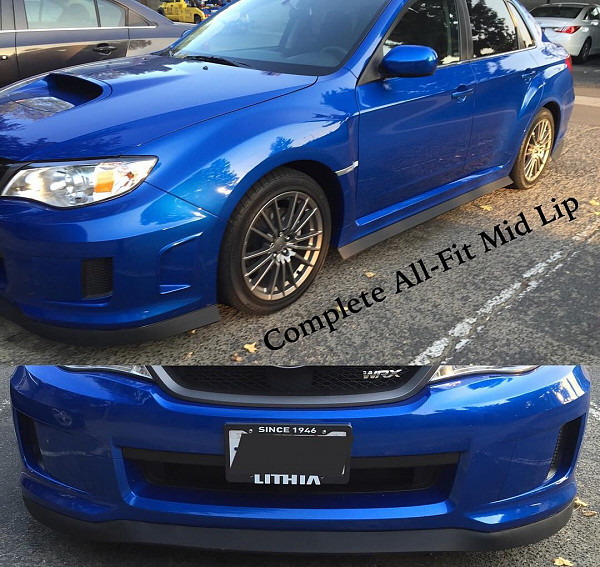 Original ALL-FIT LIP KIT MID SCHWARZ Universal Spoiler Lippe Frontspoiler Spoilerlippe Gummilippe Frontspoileraufsatz Spoileraufsatz Seitenschweller 3M - Größe Medium