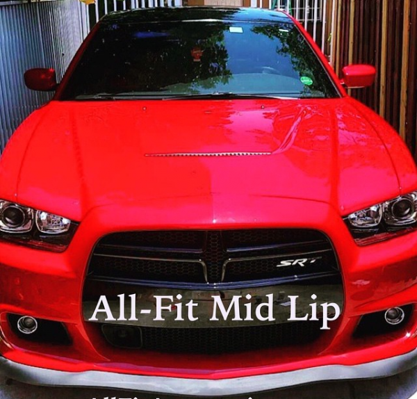 Original ALL-FIT LIP KIT MID SCHWARZ Universal Spoiler Lippe Frontspoiler Spoilerlippe Gummilippe Frontspoileraufsatz Spoileraufsatz Seitenschweller 3M - Größe Medium