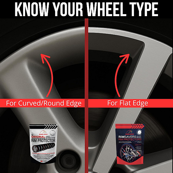 Rimblades Original GRAPHITE RIM PROTECTION & STYLING – C Profile For Alloy Wheels Up To 24