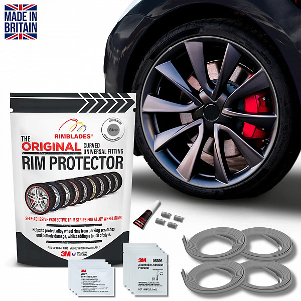 Rimblades Original GREY RIM PROTECTION & STYLING – C Profile For Alloy Wheels Up To 24