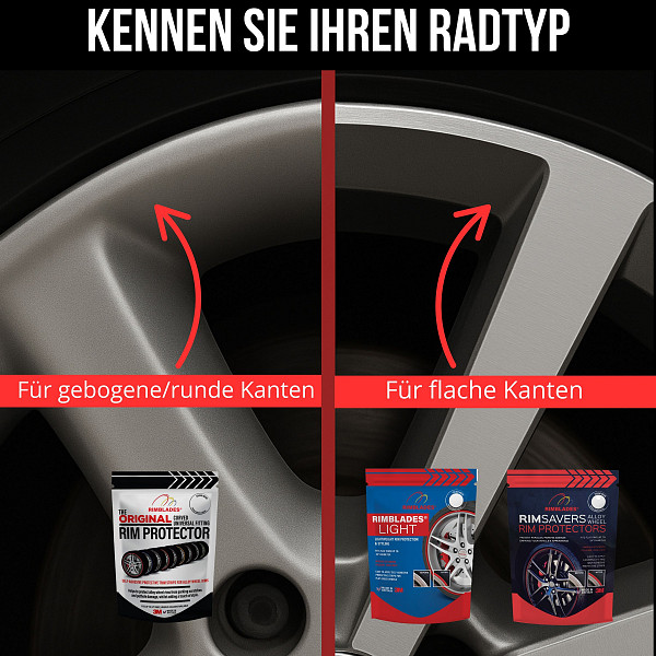 Rimblades Original Sinlge- Ersatz Set für 1 Rad- passend für Alu Felgen bis 24 Zoll- GELB