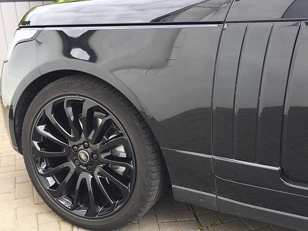 Rimsavers Rot universal FELGENSCHUTZ & STYLING- mit L Profil für Alu Felgen bis 24 Zoll- Felgenschutzring Alu Felgen Ringe Felgenrandaufkleber Felgenstyling Felgenhornschutz SCHWARZ