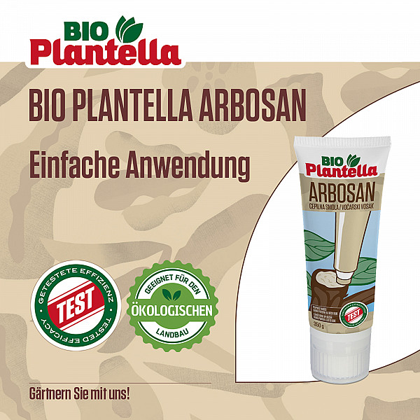 Protective Resin BIO PLANTELLA ARBOSAN 350g for Trees & Shrubs – Natural Wound Sealant for Cuts & Grafting – 100% Organic, Eco-Friendly, Weather-Resistant with Integrated Sponge