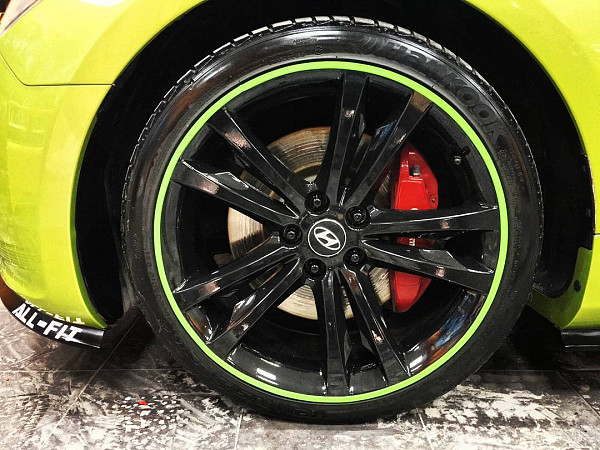 Trims4Rims Felgenringe Felgenrandaufkleber Felgenschutz Styling Felgenschutzringe universal bis 22 Zoll- Grün