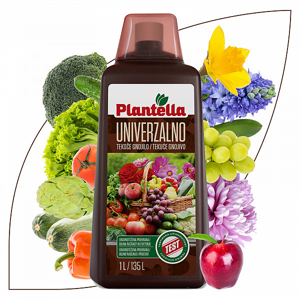 Universal Liquid Fertilizer PLANTELLA 1 Liter – For Optimal Growth and Abundant Bloom of All Plant Types