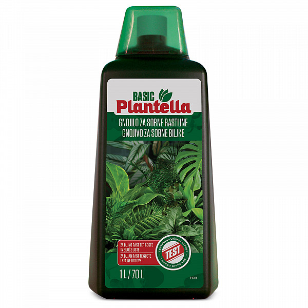 Indoor Plant Fertilizer PLANTELLA Basic 1L – Liquid Fertilizer for Strong Leaves, Abundant Blooms & Healthy Roots – Easy to Use, Suitable for All Houseplants