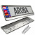 2x Premium 100% Stainless Steel License Plate Frame High Shine Polished for Austria, Slowenia, Denmark, Hungary (LICENSE PLATE SIZE 520MM X 120MM)