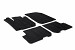 Design Gummi Fußmatten passend für Dacia Sandero und Sandero Stepway BJ. 12.2012-09.2020 4 tlg mit erhöhtem Rand Farbe Schwarz Gummimatten Automatten passgenau