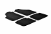 Custom Fit Rubber Floor Mats Compatible With Fiat Idea 01.2004-01.2008 4 Pcs Set, With Raised Edge, Award Winning Design, Black Colour, Precision-Fit Rubber Car Mats