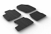 Custom Fit Rubber Floor Mats Compatible With Honda Civic With Diesel Engine 01.2012-06.2017 4 Pcs Set, With Raised Edge, Award Winning Design, Black Colour, Precision-Fit Rubber Car Mats