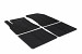 Custom Fit Rubber Floor Mats Compatible With Nissan Note 09.2013-12.2016 4 Pcs Set, With Raised Edge, Award Winning Design, Black Colour, Precision-Fit Rubber Car Mats