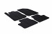 Custom Fit Rubber Floor Mats Compatible With Peugeot 2008 04.2013-12.2019 4 Pcs Set, With Raised Edge, Award Winning Design, Black Colour, Precision-Fit Rubber Car Mats