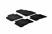 Custom Fit Rubber Floor Mats Compatible With Renault Scenic II 04.2004-03.2009 4 Pcs Set, With Raised Edge, Award Winning Design, Black Colour, Precision-Fit Rubber Car Mats