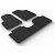 Custom Fit Rubber Floor Mats Compatible With Forthing T5 Evo 01.2020-> 3 Pcs Set, With Raised Edge, Award Winning Design, Black Colour, Precision-Fit Rubber Car Mats