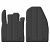 Custom Fit Rubber Floor Mats Compatible With Ford Transit Courier Cargo 10.2023-> 4 Pcs Set, With Raised Edge, Award Winning Design, Black Colour, Precision-Fit Rubber Car Mats